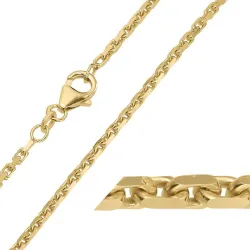 BNH Anker facet halskæde i 8 karat guld 55 cm x 2,0 mm