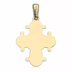 17 x 20 mm dagmarkors i 14 karat guld - Amoré