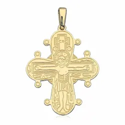 25 x 30 mm dagmarkors i 14 karat guld - Amoré