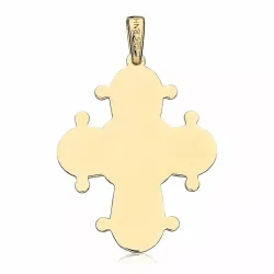 25 x 30 mm dagmarkors i 14 karat guld - Amoré