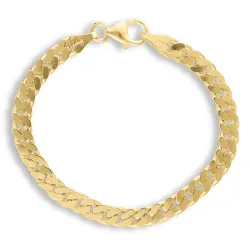 BNH panserarmbånd i 8 karat guld 21 cm x 5,3 mm