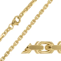 BNH Anker facet halskæde i 14 karat guld 50 cm x 2,8 mm