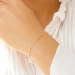 BNH Anker facet armbånd i 8 karat guld 17 cm x 1,3 mm