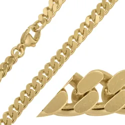 BNH panserarmbånd i 14 karat guld 18,5 cm x 4,7 mm