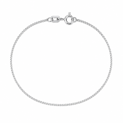 BNH panserarmbånd i sølv 21 cm x 1,3 mm
