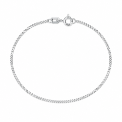 BNH panserarmbånd i sølv 17 cm x 1,8 mm