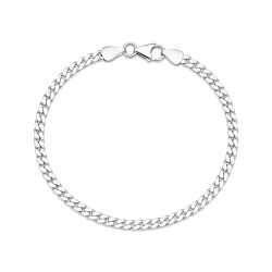 BNH panserarmbånd i sølv 18,5 cm x 3,3 mm