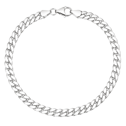 BNH panserarmbånd i sølv 21 cm x 5,4 mm