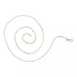 Ankerhalskæde i rhodineret sølv 38 plus 3cm x 1,4 mm