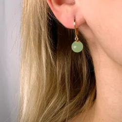 øreringe i forgyldt sølv - Loom Stones