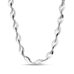 halskæde i sølv  x 7,6 mm