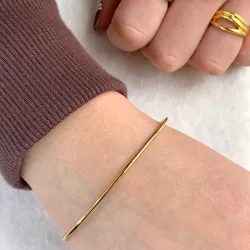 armbånd i forgyldt sølv 65 mm x 65 mm x 2,0 mm