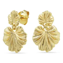 øreringe i forgyldt sølv