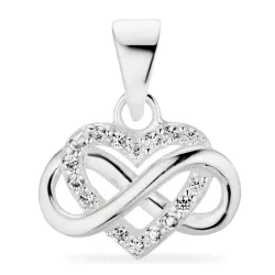 infinity zirkon vedhæng i sølv