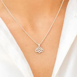 infinity zirkon vedhæng i sølv