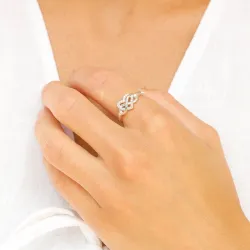 infinity zirkon ring i sølv