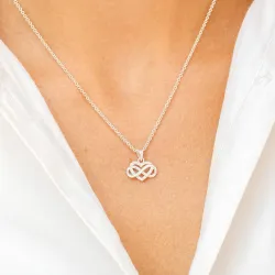 infinity zirkon vedhæng i sølv