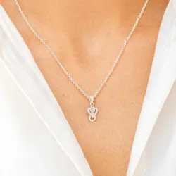 infinity zirkon vedhæng i sølv