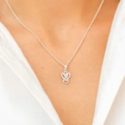 infinity zirkon vedhæng i sølv