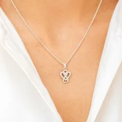 infinity zirkon vedhæng i sølv