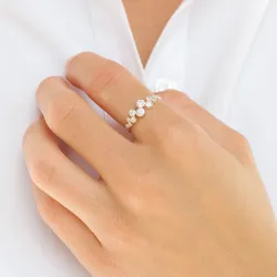 zirkon ring i sølv - Bubbly Sparkle