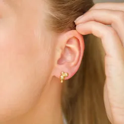 kugle øreringe i forgyldt sølv - Bubbly Pure