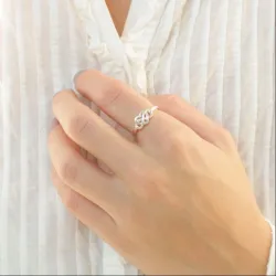 infinity ring i sølv - Amoré