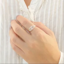 infinity ring i sølv - Amoré