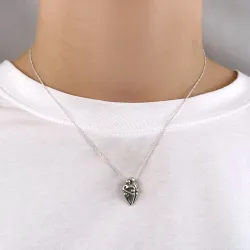 mor og barn vedhæng i oxideret sterlingsølv