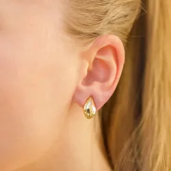 øreclips i forgyldt sølv