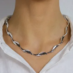 halskæde i sølv  x 