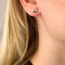 kanin ørestikker i sølv