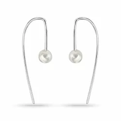 perle ørekroge i sølv