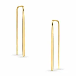 lange øreringe i forgyldt sølv