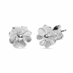 blomster ørestikker i sølv