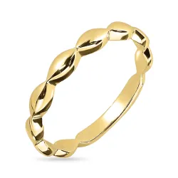 ring i forgyldt sølv