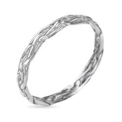 flettet ring i sølv