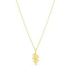 halskæde i forgyldt sølv