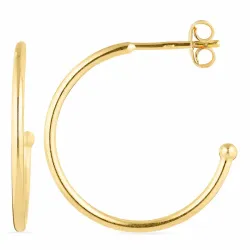 20 mm halvcreoler i forgyldt sølv - Mix & Match