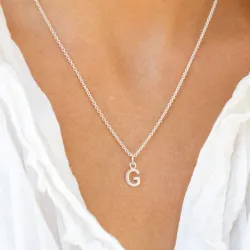 bogstav G vedhæng i sølv - My Letter