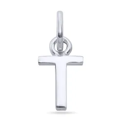 bogstav T vedhæng i sølv - My Letter