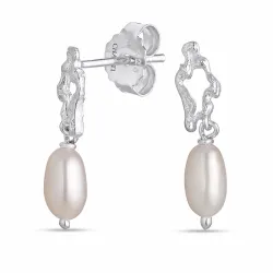 perle øreringe i sølv - Lumé Etched