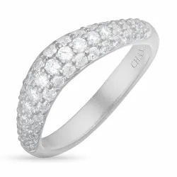zirkon ring i sølv