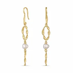 perle øreringe i forgyldt sølv - Lumé Etched