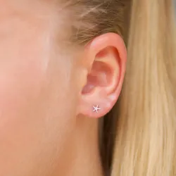 søstjerne ørestikker i sølv