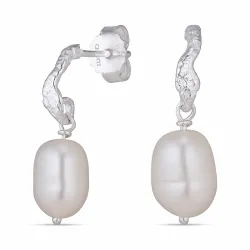 perle øreringe i sølv - Lumé Etched