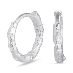 11,5 mm creoler i sølv