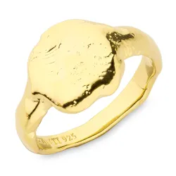 ring i forgyldt sølv - Lumé Etched