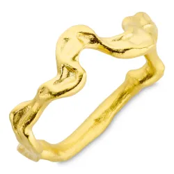 ring i forgyldt messing - Eliné
