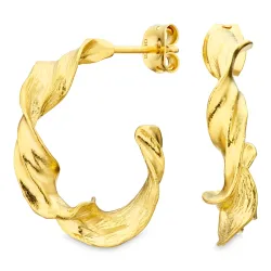 halvcreoler i forgyldt messing - Eliné